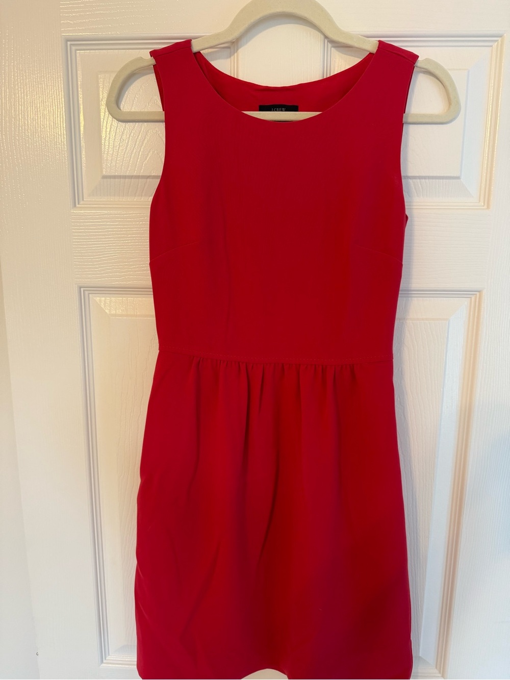 J. Crew Red Sleeveless Mini Dress